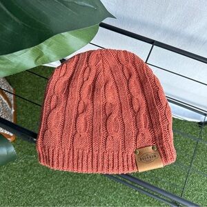Holtz Jax Bourbon Social Knitted Beanie in Rust
